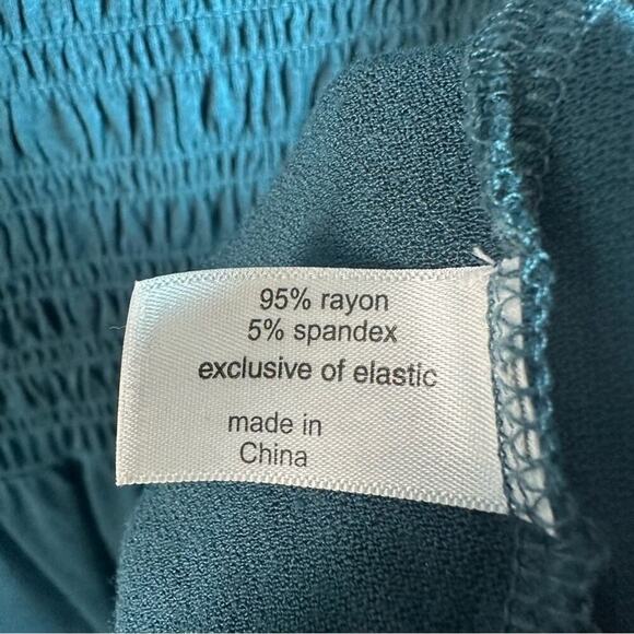 Lane Bryant Women’s Smocked Top Rayon Blend balloon sleeve bohemian Plus size - Picture 8 of 13